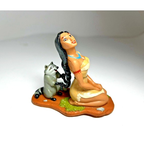 Disney Pocahontas & Meeko 3" PVC Figure Decopac Applause Cake Topper 90's - Picture 2 of 11